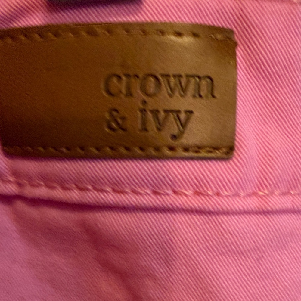 🌸🌸🌸BOGOHO 🌸🌸🌸Crown&Ivy Pink Skinny Jeans-12 - Picture 8 of 12